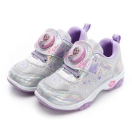 Disney Frozen Children's Shoes Girls Electric Light Velcro Felt Middle Children Sports Silver Pink F