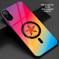 Glossy Glass Softcase hp poco F7 - Kesing hp poco F7 -Casing poco F7 (GM 125)