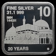 Jual 10 DIRHAM IMN BUKAN ANTAM WAKALA NUBEX FINE SILVER 999 Diskon