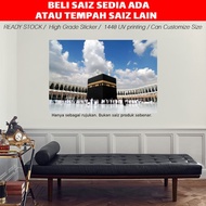 [ POS 1-2 HARI ] Self Adhesive Wallpaper Kaabah wallsticker kaabah gambar kaabah gambar mekah wallpa