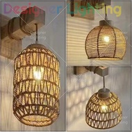 Designer Wall Light Rattan Wall Lamp Muji Concept Bamboo Wall Light Lampu Rotan Deco Light Lampu Hia