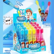 Ledi Candy Toy Shiny Toothbrush Candy Mixed Fruit Flavor Toothbrush Shape Popping Candy Flashing Toy