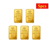 5/10/20Pcs 1 OZ 24K Swiss Goddess Of Wealth Gold Bar Gold Bullion Crafts Collection Gold Plated Bar 