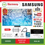 SAMSUNG QA65QN900BKXXM 65" QN900B NEO QLED 8K Smart TV (2022) + Free HDMI + Bracket