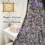 Abstract Pattern Viscose Rayon Fabric