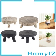 [HOMYL2] Plant Display Stand, Flower Pot Holder, Flower Pot Holder, Wooden Planter Stool for Home