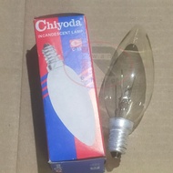 Chiyoda Clear E14 25 Watt Candle Lamp / Large Chili Lamp E12 Clear 25 Watt