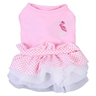 Petsinn Dress-Flamingo (Pink /White) (Medium) (30cm)