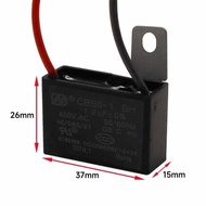 Fan capacitor CBB61/450V1.2uf Start-up capacitor for floor-standing electric fan accessories PRLQ