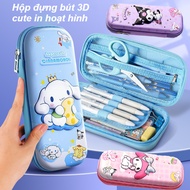 Cute Kuromi /Melody/Cinnamonroll 3D Pen Case - Multifunctional Large Capacity Multi-compartment Pen 
