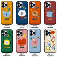 🇰🇷 BTS BT21 KOYA CHIMMY TATA COOKY BIG FACE Magnet card Case 防彈少年團 磁石款式 可放卡 帶防摔效能款式 手機保護套 (適用於多款手機型號) iPhone14 iPhone 14 iPhone13 iPhone12 iPhoneSE3  同時 適用於 三星 Samsung Galaxy S21 Galaxy S21+ S21 Ultra Note 20 Ultra Galaxy S22 S22+ S22 Ultra 最新款式 韓國直送