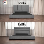 Dr. Macio ANIYA/LYRIA Divan Fabric Bed Frame in Grey Colour (Queen/King)
