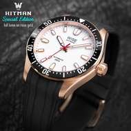 WISE รุ่น HITMAN HIT67 Full Lume Rose Gold Set สายยาง FKM Hitman HIT67-24L1/H1 One