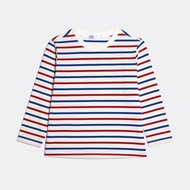 TheBlueTshirtKids - Áo thun sọc cho bé gái tay dài cổ tròn cotton - Bluegirl Number 1 T Signature St