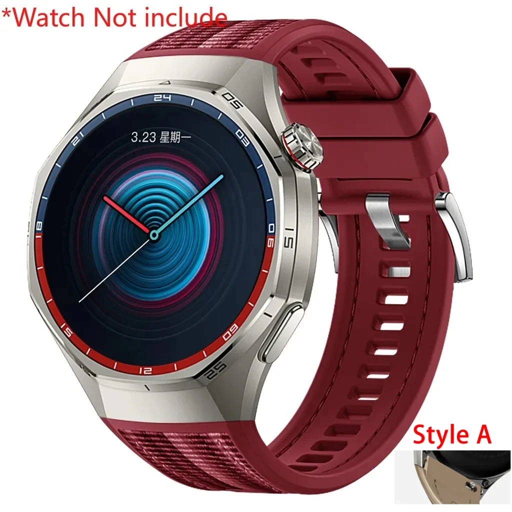 Silicone+Woven Strap For Huawei Watch GT6 Pro 46mm Sport Strap for Huawei Watch GT6 Pro 46mm Bracele