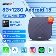 CarlinKit 8G+128G Android 13 CarPlayทีวีAIกล่องUltra QCM6125 8-Cores Wireless CarPlayและAndroid Auto GPSสำหรับYouTube Netflix IPTV FOTAอัพเกรด