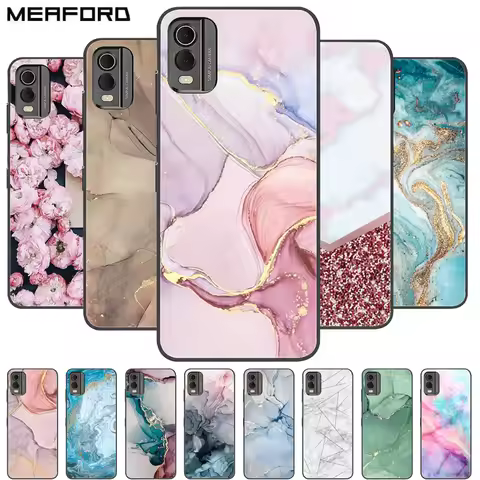 For Nokia C32 C 32 Case New Fashion Marble silicon Soft TPU Back Cover For Nokia C32 Phone Cases Nok