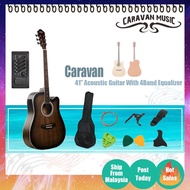 Caravan 41 inch Acoustic Guitar comes with EQ/ Preamp