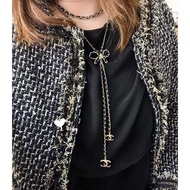 ZP 9500, Chanel Chanel New Style Bow Tassel Double c Long Chain