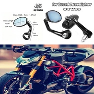 Motorcycle CNC Handlebar Rearview Mirror For Ducati Streetfighter 848 Streetfighter V4 V4S 2020-2022 Handlebar Mirror