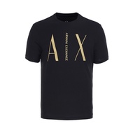 A ax Pure Cotton Round Neck T-Shirt Letter Printing Simple Atmospheric Men Women Couples T-Shirt Col