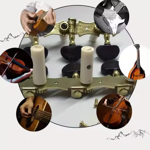 1 Set Left Right Classical Guitar String Accuracy Knob Winding Device 3L3R Tuners Keys Guitar Access