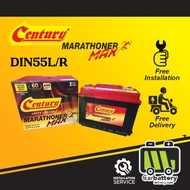 [Installation Provided] Century Marathoner Max DIN55 DIN55L DIN55R Car Battery Bateri Kereta Proton 