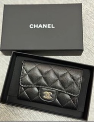 Chanel cf card holder black 黑色