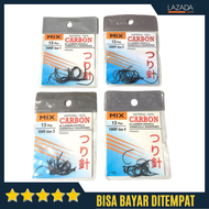 Kail Udang Mix Carbon 1045 R Isi 13 pcs - Mata Kail Pancing Kuat Bisa COD Bayar di tempat