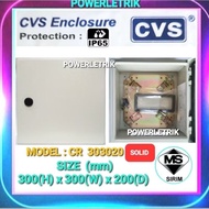 🔥READY STOCK🔥 CVS CR 303020 SOLID OUTDOOR METAL ENCLOSURE BOX  300mm(H) X 300mm(W) X 200mm(D) WITH S
