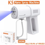 [READY STOCK] TOP SALE K5 Wireless Nano Atomizer spray Disinfection spray Gun Sanitizer spray machine Nano Spray Machine sanitizer gun USB Rechargeable