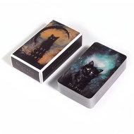 10.3 * 6cm cat tarot English Board Game Card Game Haudted cat tarot