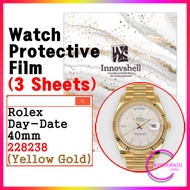 Protective Sticker for Rolex Day-Date 40mm 228238 (Yellow Gold) (3 sheets) / Scratch & Contamination