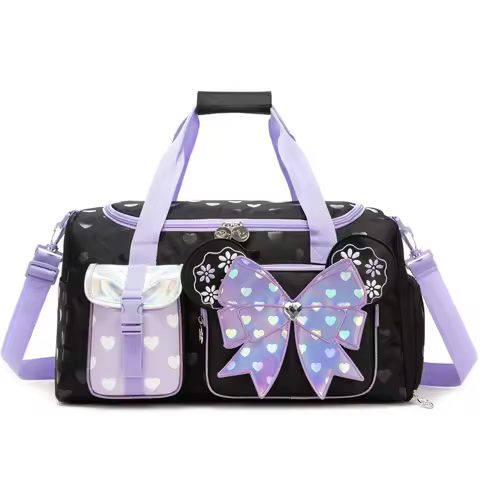 Kids Duffle Bag Girls Travel Bag for Kids Overnight Bag for Girls Dance Bag for Girls Weekender Bag 