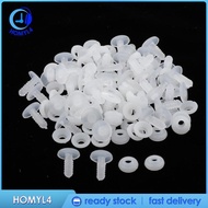 [Homyl4] 50 ToysToy Doll Joints Animal Joints Toy Doll Accessories White Joints for DIY 15mm
