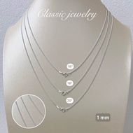 Hug Ngern Nan Shop Ready To Organize Urgent From Thailand Flat Stainless Steel Necklace 92.5% Pure S