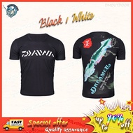 【DM】DAIWA Fishing clothes S-6XL Short-sleeve Tops T-Shirt Ice silk Anti-UV quickdry Breathable Jerse