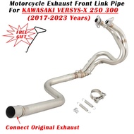 For KAWASAKI VERSYS-X VERSYS X250 X300 X 300 250  2017 - 2022 2023 Motorcycle Exhaust Escape Modifie
