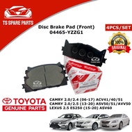 Toyota Front Disc Brake Pad 04465-YZZG1 Camry/Lexus ES250 ACV40/41/51,ASV/AVV50,ASV60 (4pcs)