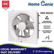 KDK 20cm / 25cm /30cm Wall Mounted Automatic Shutter Ventilating Exhaust Fan 20AUA / 25AUA /30AUA | Upgraded Model from AUH Series |