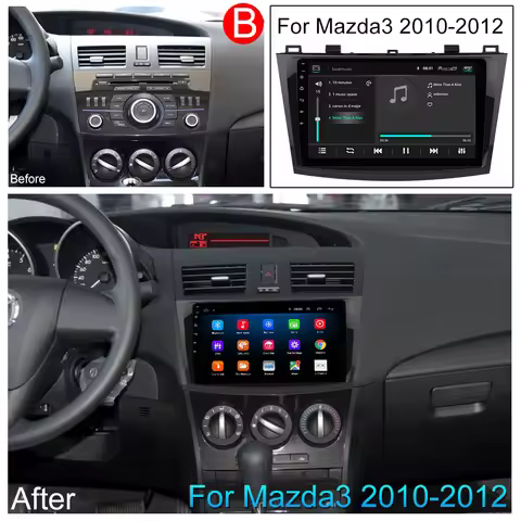 For Mazda 3 II For Mazda3 BL 2009 - 2013 Android 16 Carplay Auto 4G+WIFI GPS Car Radio Navigation Mu