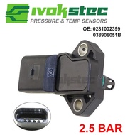Newest 2.5 Bar Boost Pressure MAP Sensor For Audi A1 A2 A3 A4 A6 A8 1.4 1.9 2.5 2.7 3.0 TDI 03890605