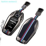 new♗Zinc Alloy Car LED Display Key Cover Case Shell for BMW 5 7 Series G11 G12 G30 G31 G32 I8 I12 I1