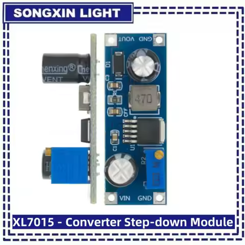 XL7015 - Converter Step-down Module Audio 5V-80V Input 7005A LM2596 Wide Voltage Regulator Amplifier