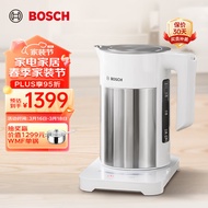 博世（BOSCH）电水壶热水壶烧水壶无缝内胆多档控温不锈钢机身1.7L防干烧双层 TWK7201CN 1.7L