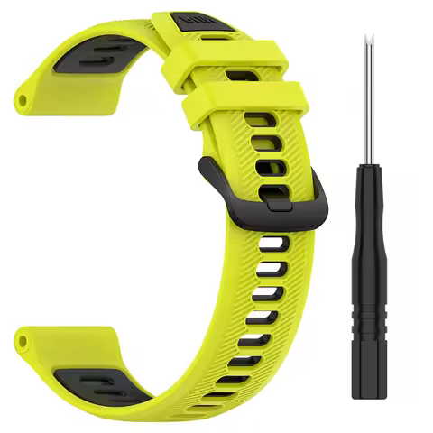 Two-tone Silicone Sports Strap For Garmin Forerunner 965 955 Solar band for Forerunner 945 935 Repla