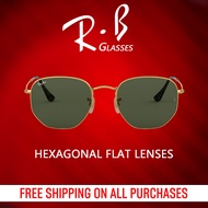 RB Hexagonal แว่นกันแดด - RB3548N 001 ไซส์ 51mm: แว่นกันแดด เหมาะสำหรับผู้ชาย Sunglasses