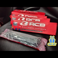 Lidi spoke&nipple RCB 120/140/143/149/150/153/155/157/161/163/168/172/180/184x9(RACING BOY) chrome