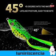 LUMINISCENCIA 5Pcs Frog Soft Lure, 6cm 13g/4.6cm 6g with Fishing Hooks Tube Bait, Wobbler  Eyes Arti
