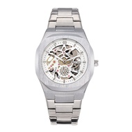 BESTWIN Men's Octagonal Hollow Skeleton Quartz Watch, 3ATM Waterproof Business Wristwatch